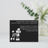 Wijze moderne Dog Briefkaart (Staand voorkant)