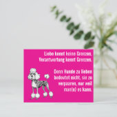 Wijze moderne Dog Briefkaart (Staand voorkant)