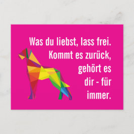 Wijze moderne Dog Briefkaart