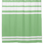 Wijze: Moderne Lijnen en Cirkel in wit Douchegordijn (Voorkant)