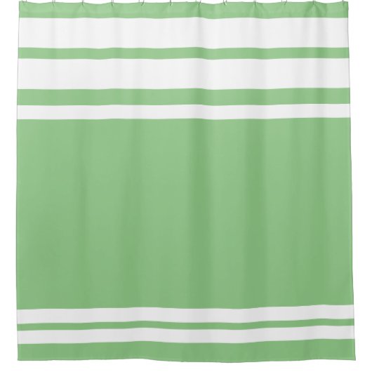 Wijze: Moderne Lijnen en Cirkel in wit Douchegordijn (Voorkant)