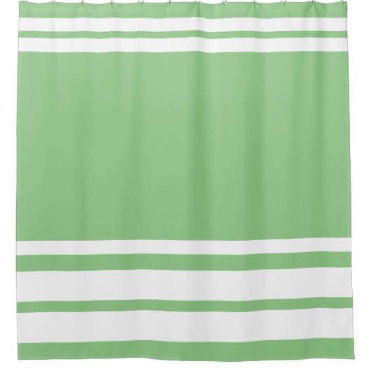 Wijze: Moderne Lijnen en Cirkel in wit Douchegordijn (Voorkant)