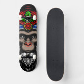 Wijze Oude Aap Persoonlijk Skateboard (Voorkant)