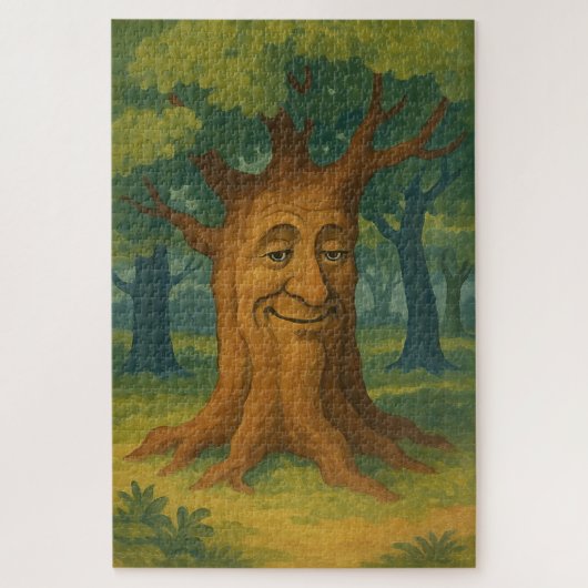 Wijze Oude Boom Legpuzzel (Verticaal)
