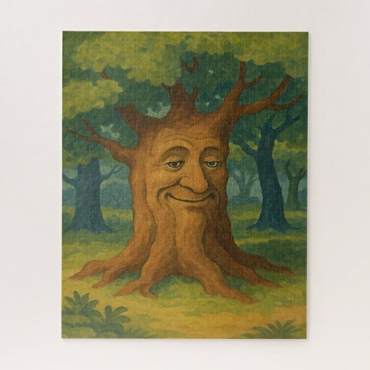 Wijze Oude Boom Legpuzzel (Verticaal)
