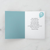 Wijze oude dame voor de verjaardag kaart (Binnen)