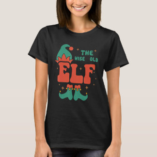 Wijze Oude Elf Familie Matching Kerstmis Ps Grappi T-shirt