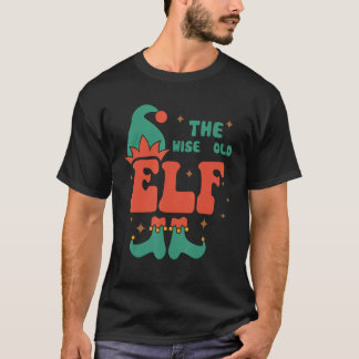 Wijze Oude Elf Familie Matching Kerstmis Ps Grappi T-shirt