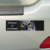 Wijze oude kieuwen en sterren bumpersticker (Op auto)