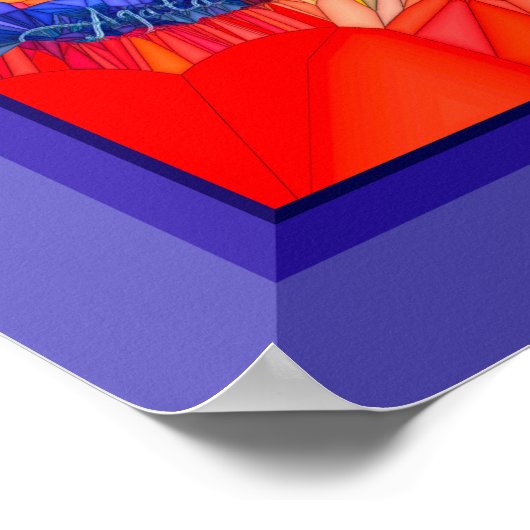 Wijze Oude Uil Omrand Poster (Hoek)