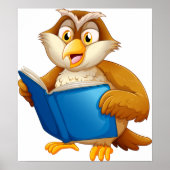 Wijze Oude Uil Poster (Voorkant)