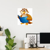 Wijze Oude Uil Poster (Thuiskantoor)