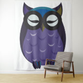 Wijze Oude Uil Tapijt Wandkleed (In situ)