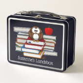 Wijze Oude Vogel Metalen Lunchbox (Voorkant)