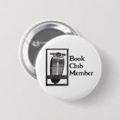 Wijze pagina's: Book Club-lid Ronde Button 5,7 Cm (Voorkant /achterkant)