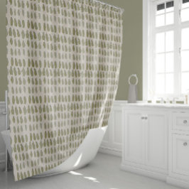 Wijze strepen van penseelstreken douchegordijn