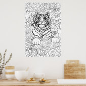 Wijze Tijger Poster (Keuken)