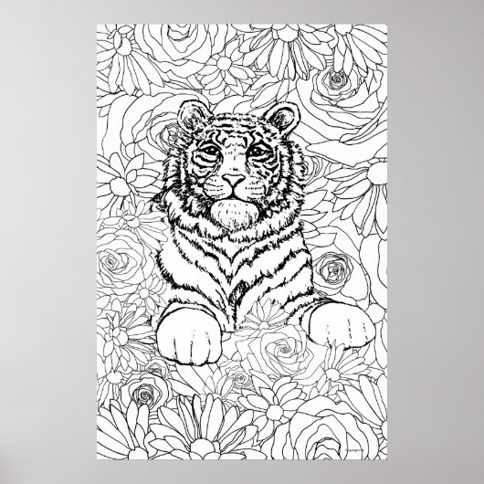 Wijze Tijger Poster (Voorkant)