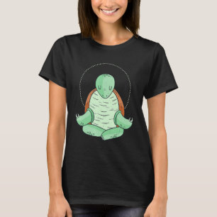 Wijze Turtle Yoga Mediteren T-shirt
