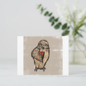 Wijze Uil Briefkaart (Staand voorkant)