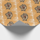 Wijze Uil Cadeaupapier (Hoek)