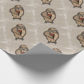 Wijze Uil Cadeaupapier (Hoek)