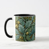 Wijze Uil & Klimop William Morris stijl Schilderku Mok (Links)