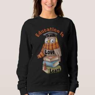 Wijze Uil Leer Liefde Leren Trui