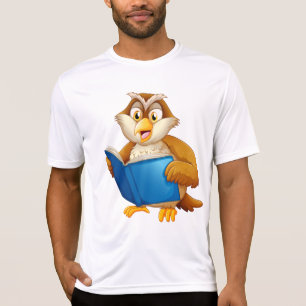 Wijze Uil Leest Boek T-shirt