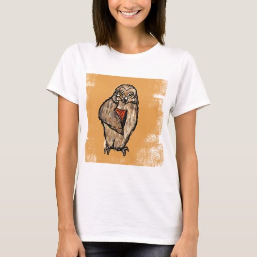 Wijze Uil T-shirt (Voorkant)