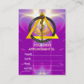 WIJZE VAN AANWIJZING VAN DE ASCLEPIUS DENTIST DENT AFSPRAKENKAARTJE (Achterkant)