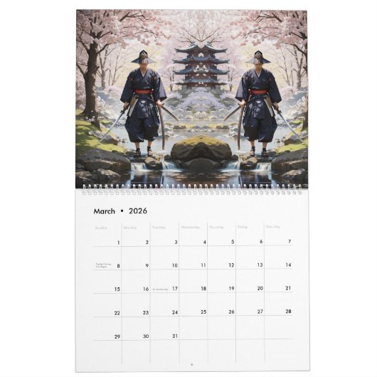 Wijze van de Samurai Kalender (Mar 2026)
