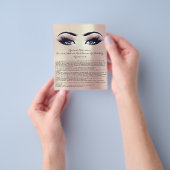 Wijze van vrijwaring aansprakelijkheid eyelash ext flyer (Hand)