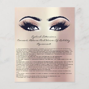 Wijze van vrijwaring aansprakelijkheid eyelash ext flyer