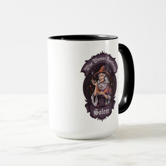 Wijze Vrouw Apotheker, Salem Mok (Voorkant rechts)