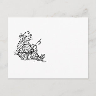 Wijze Vrouw Vriendelijke Grootmoeder Giving Advies Briefkaart
