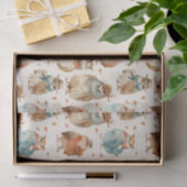 Wijze winter karakter uilen tissuepapier (Geschenk)