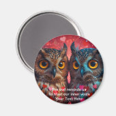Wijze woorden van de uil magneet (Voorkant / Achterkant)