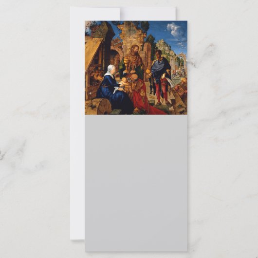 Wijzen aanbidden baby Jezus (Voorkant)