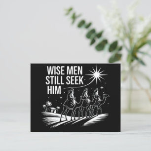 Wijzen zoeken Hem nog steeds Kerstmis christen Jez Feestdagenkaart