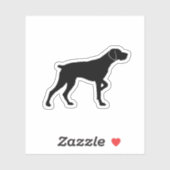Wijzende Duitse Staande Pointer Sticker (Vel)