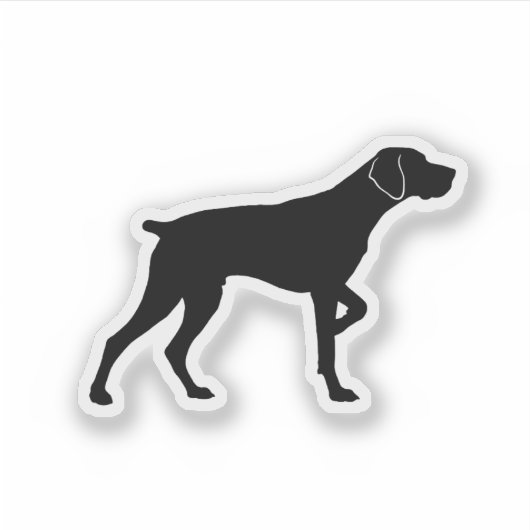 Wijzende Duitse Staande Pointer Sticker (Voorkant)