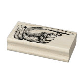 Wijzende vinger  handtekening rubberstempel (Stempel)