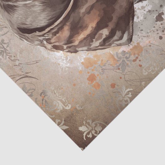 Wijzer Duitse kortharige hond Waterverf Tissuepapier (Detail)