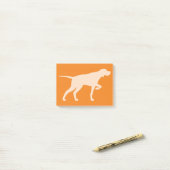 Wijzer hond silhouet aanwijzen post-it® notes (Op bureau)
