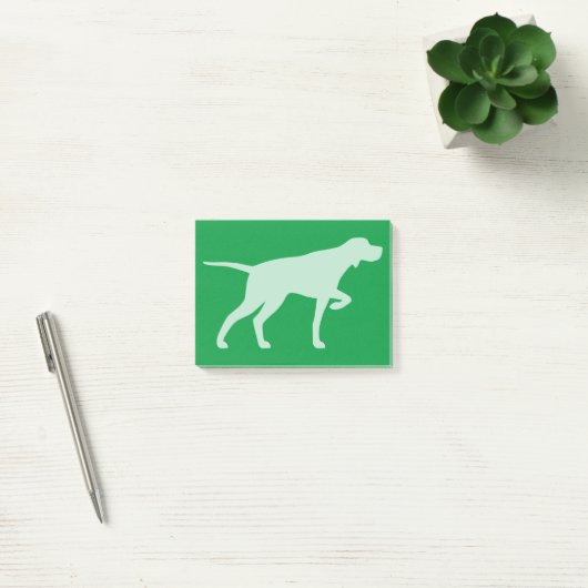 Wijzer hond silhouet aanwijzen post-it® notes (Kantoor)