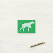 Wijzer hond silhouet aanwijzen post-it® notes (Op bureau)