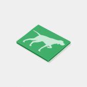Wijzer hond silhouet aanwijzen post-it® notes (Schuin)