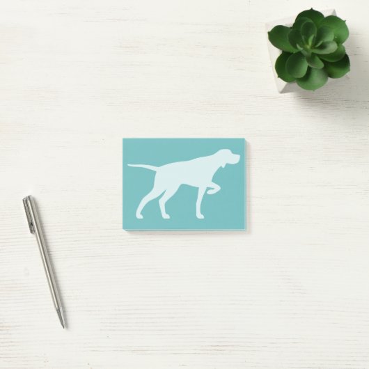 Wijzer hond silhouet aanwijzen post-it® notes (Kantoor)