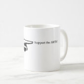 Wijzer ondersteunt de mok Kunst (Voorkant rechts)